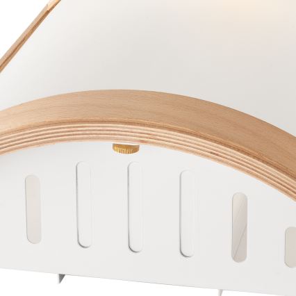 Aplique de pared ELODIE 1xE27/60W/230V haya