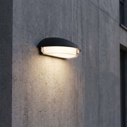 Aplique de pared exterior ALABAMA LED/12W/230V IP54 negro