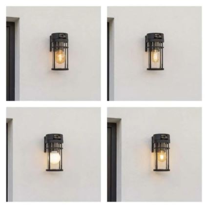 Aplique de pared exterior con cámara GOSMART 1xE27/15W/230V Wi-Fi IP44