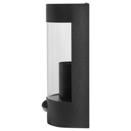 Aplique de pared exterior con sensor de movimiento 1xE27/15W/230V IP44 negro