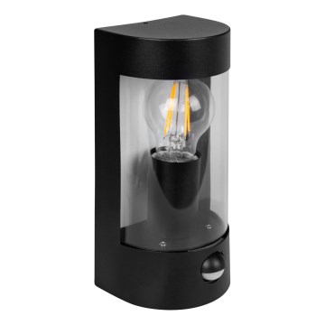 Aplique de pared exterior con sensor de movimiento 1xE27/15W/230V IP44 negro