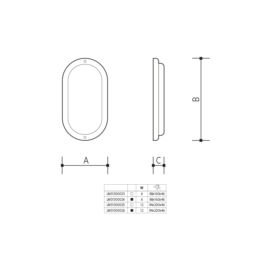 Aplique de pared exterior LED/12W/230V IP54 blanco