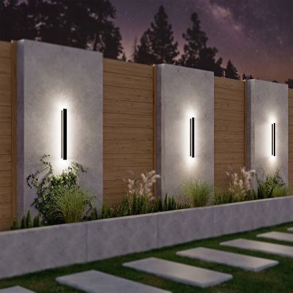 Aplique de pared exterior LED/18W/230V 60 cm IP65 negro