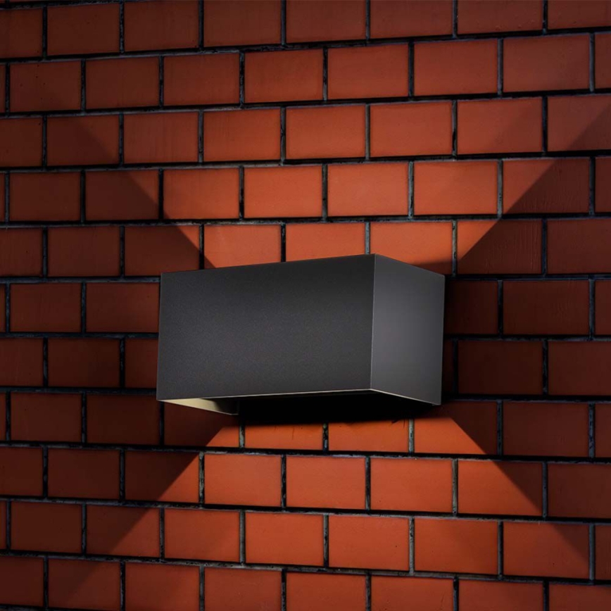 Aplique de pared exterior LED/24W/230V 3000K IP65 negro