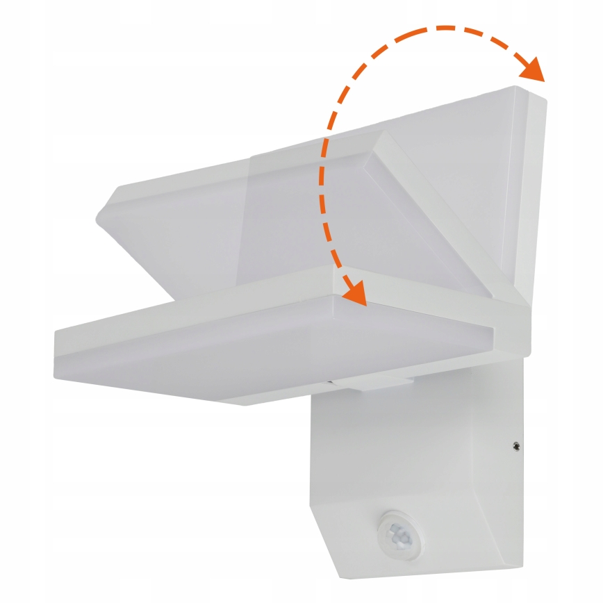 Aplique de pared LED para exterior con sensor de movimiento LED/18W/230V IP44 blanco