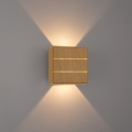 Aplique de pared exterior LED LUXLINE, 6 W, 230 V, 3000 K, IP54, acabado roble