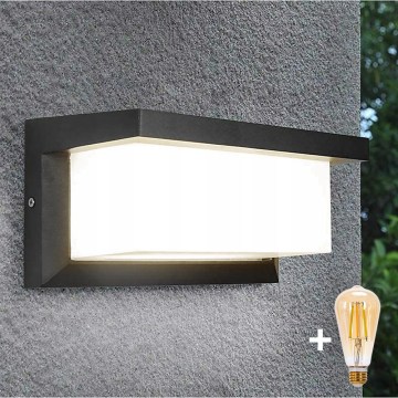Aplique de pared exterior LED regulable NEELY 1xE27/6W/230V 2700-6500K IP54 antracita