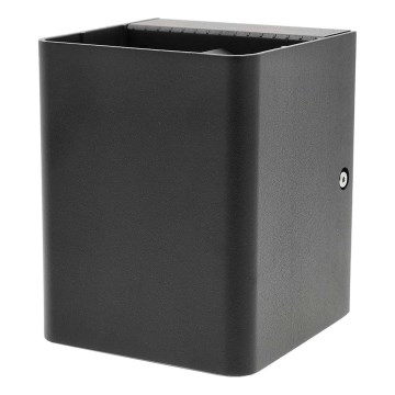 Aplique de pared exterior LED RGBW regulable SmartLife LED/12W/230V IP65 Wi-Fi Tuya negro