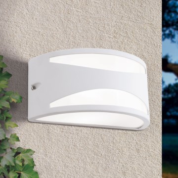 Aplique de pared exterior SHELL 1xE27/40W/230V IP54 blanco
