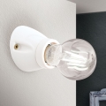 Aplique de pared FROST 1xE27/60W/230V blanco