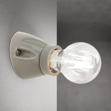 Aplique de pared FROST 1xE27/60W/230V gris