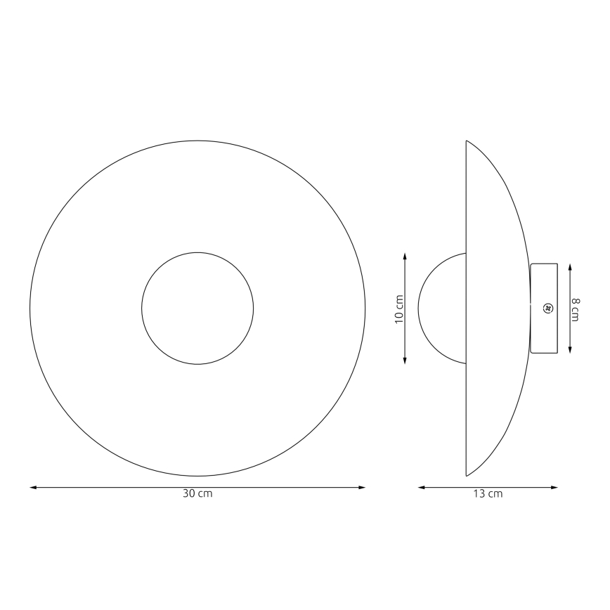 Aplique de pared INSPO 1xG9/8W/230V blanco