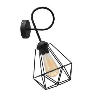 Aplique de pared KARO 3xE27/15W/230V negro