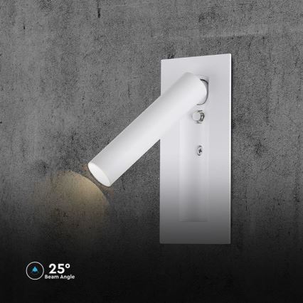 Aplique de pared LED 2W/230V 3000K, blanco
