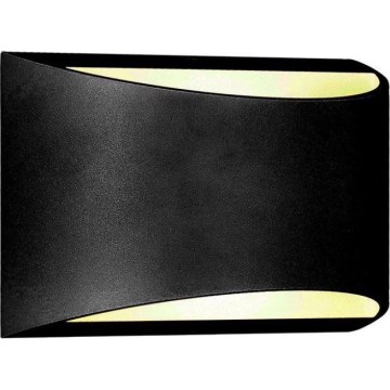 Aplique de pared LED/9W/230V 4000K IP54 negro