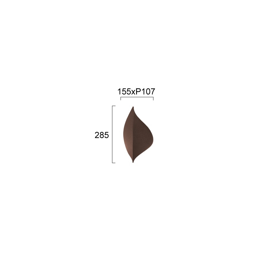 Aplique de pared LED AMALFI, 10W/230V, marrón