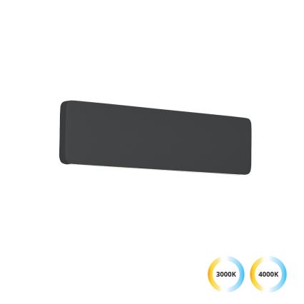 Aplique de pared LED KELDA LED/12W/230V 3000K/4000K negro
