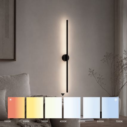 Aplique de pared LED LANA LED/7W/230V 4000K, negro