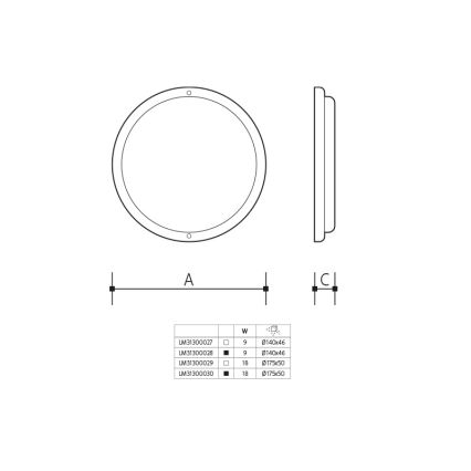 Aplique de pared LED para exterior, 18 W, 230 V, IP54, negro