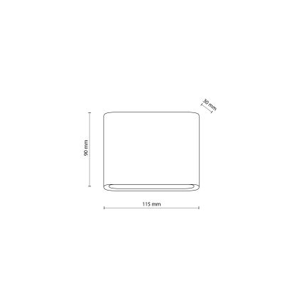 Aplique de pared LED para exterior ARWENA S, 6 W, 230 V, IP54, beige