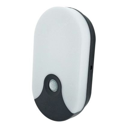 Aplique de pared LED para exterior con sensor de movimiento, 18 W, 230 V, IP44, antracita