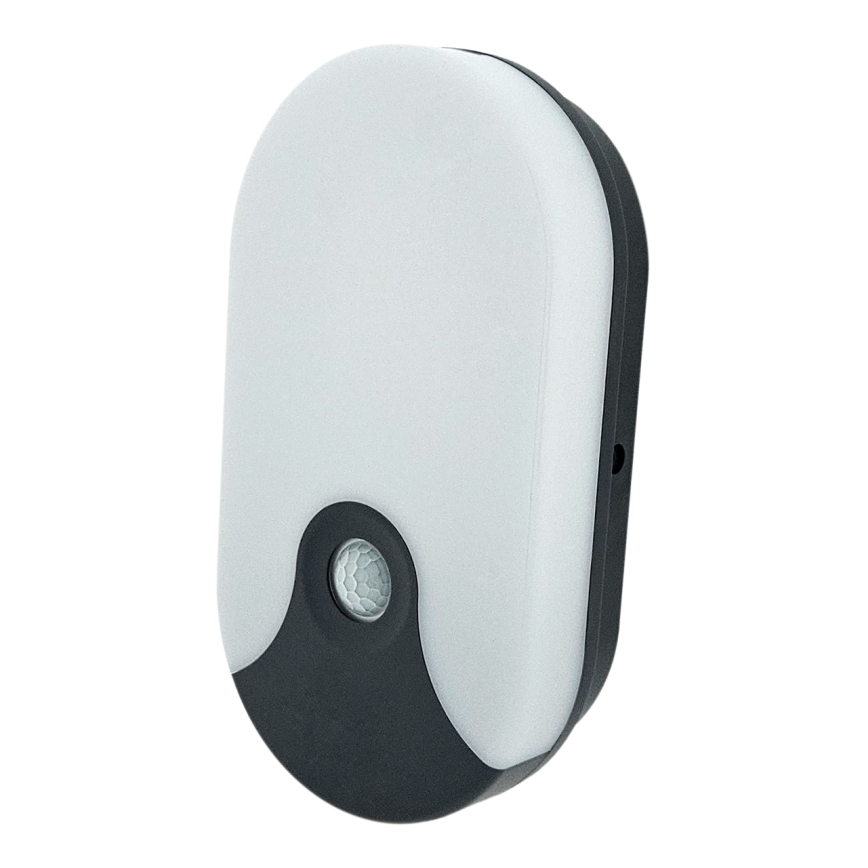 Aplique de pared LED para exterior con sensor de movimiento, 18 W, 230 V, IP44, antracita