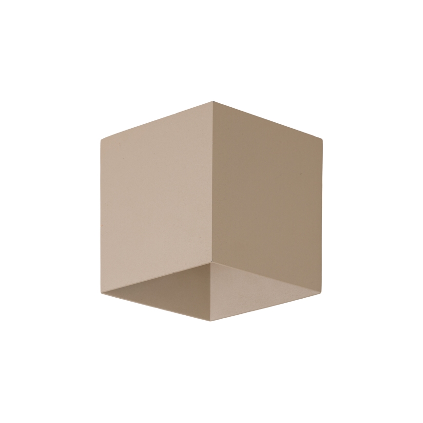 Aplique de pared LED para exterior CUBE LED/10W/230V IP54 beige