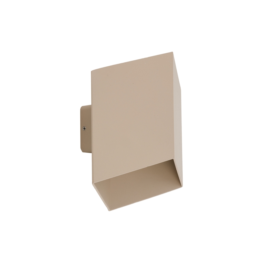 Aplique de pared LED para exterior CUBE LED/10W/230V IP54 beige