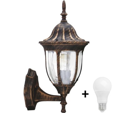 Aplique de pared LED para exterior FLORENCJA 1xE27/10W/230V IP43