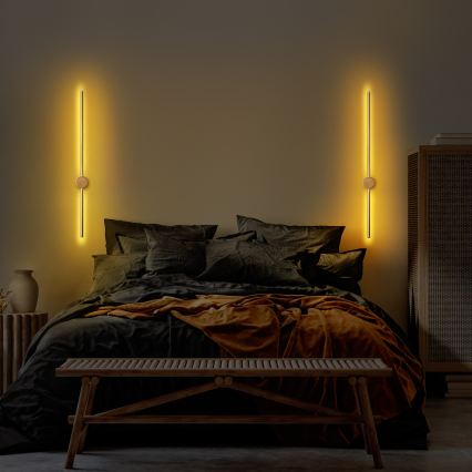 Aplique de pared LED SWORD LED/13W/230V 3000K oro mate
