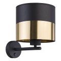 Aplique de pared LONDYN 1xE27/15W/230V negro/dorado