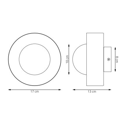 Aplique de pared LULU 1xG9/8W/230V naranja