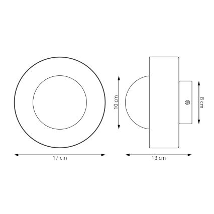 Aplique de pared LULU 1xG9/8W/230V negro