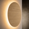 Aplique de pared LUNA 4xG9/8W/230V Ø 30 cm roble