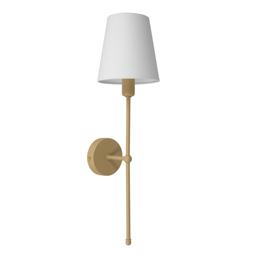 Aplique de pared MADELA 1xE14/40W/230V blanco/beige