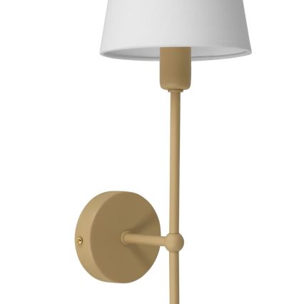 Aplique de pared MADELA 1xE14/40W/230V blanco/beige