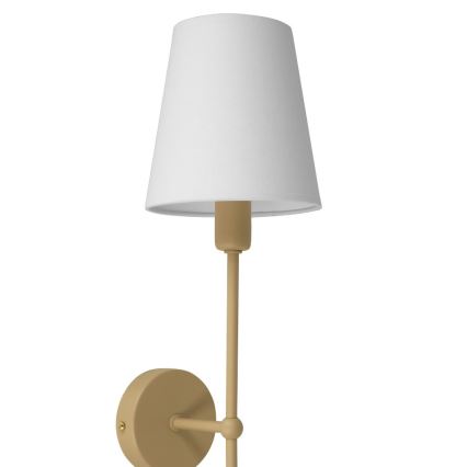 Aplique de pared MADELA 1xE14/40W/230V blanco/beige