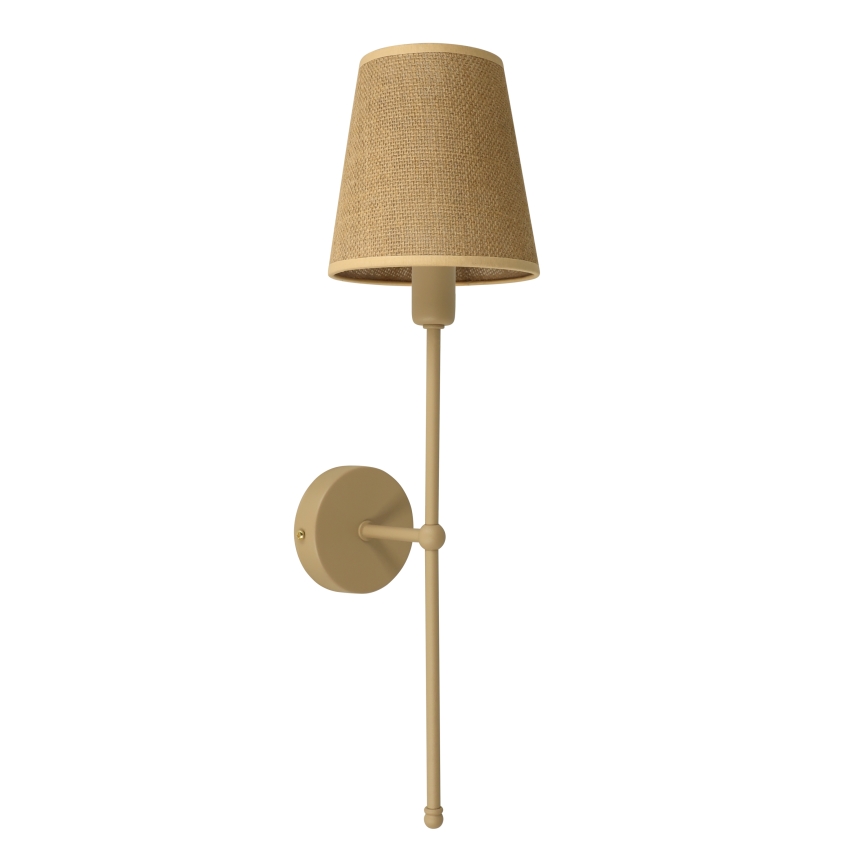 Aplique de pared MADELA 1xE14/40W/230V yute/beige