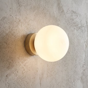 Aplique de pared MAGNUS 1xE14/10W/230V beige/blanco
