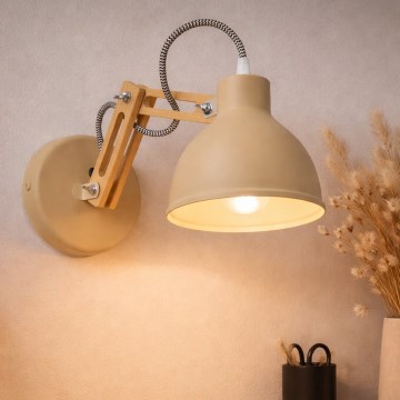 Aplique de pared MARCELLO 1xE27/15W/230V beige