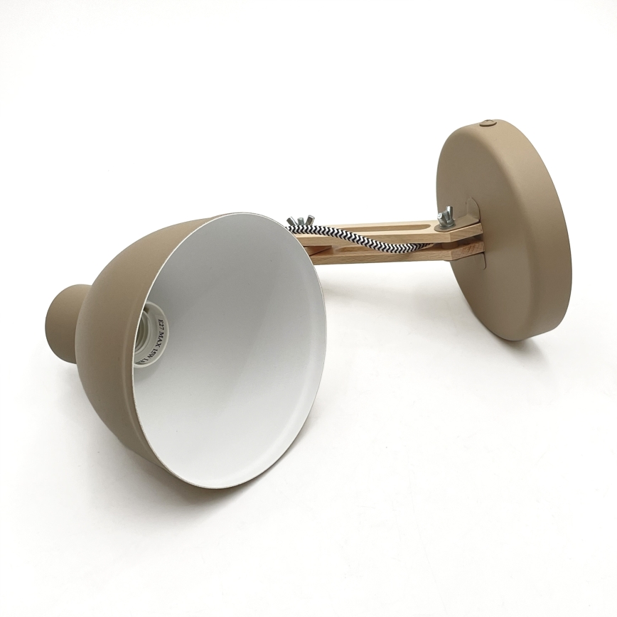 Aplique de pared MARCELLO 1xE27/15W/230V beige