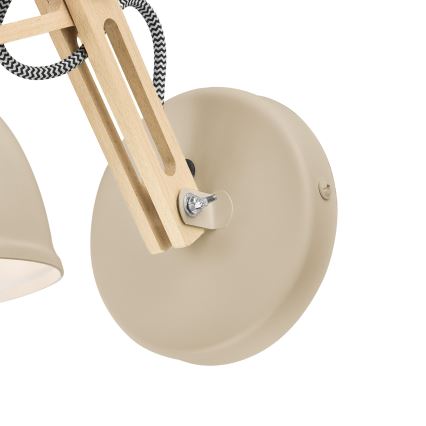 Aplique de pared MARCELLO 1xE27/15W/230V beige