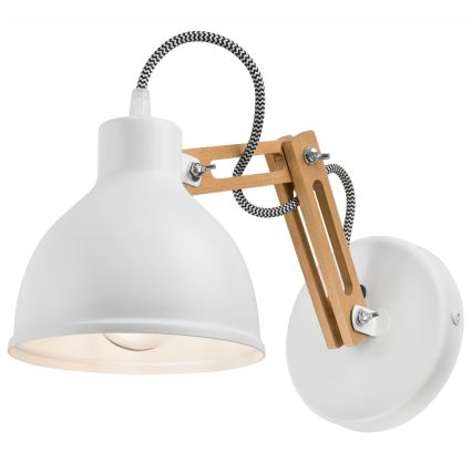 Lámpara de pared MARCELLO 1xE27/60W/230V, madera de haya