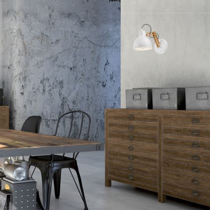 Lámpara de pared MARCELLO 1xE27/60W/230V, madera de haya