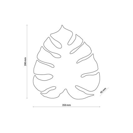 Aplique de pared MONSTERA 3xG9/8W/230V dorado