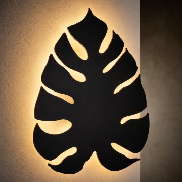 Aplique de pared MONSTERA 3xG9/8W/230V negro