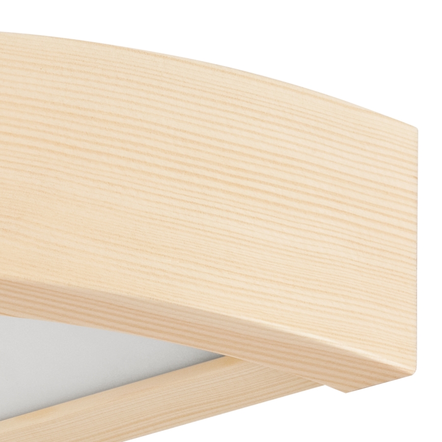 Aplique de pared NATURAL 1xE27/60W/230V pino/beige
