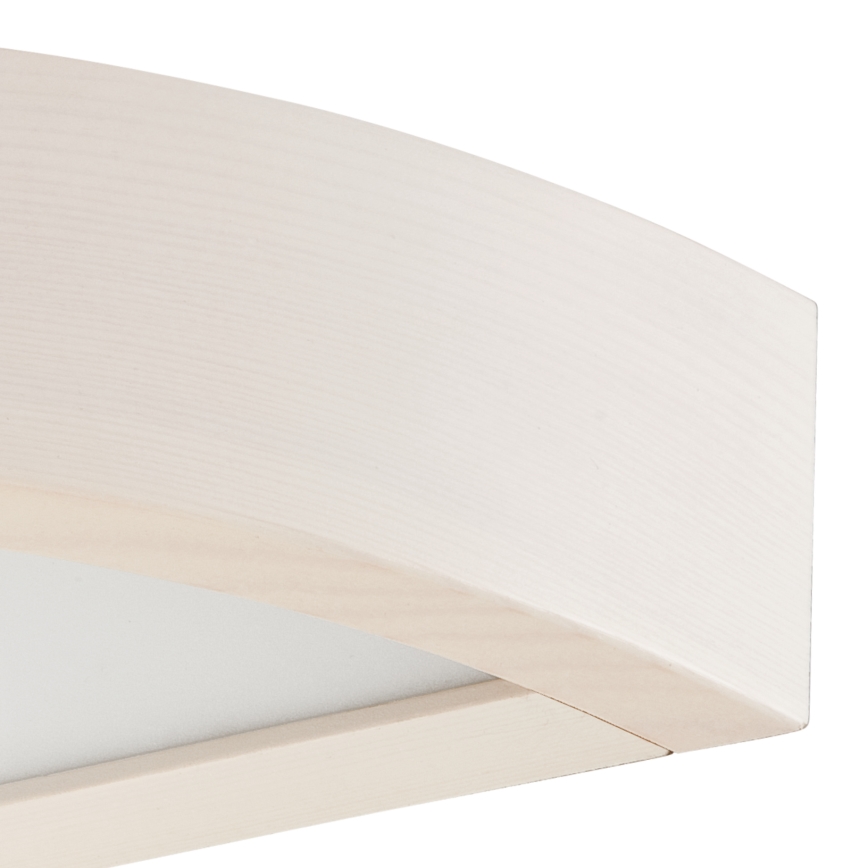 Aplique de pared NATURAL 1xE27/60W/230V pino/crema