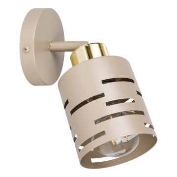 Aplique de pared orientable ELEN 1xE27/35W/230V beige/dorado