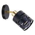 Aplique de pared orientable ELEN 1xE27/35W/230V negro/dorado